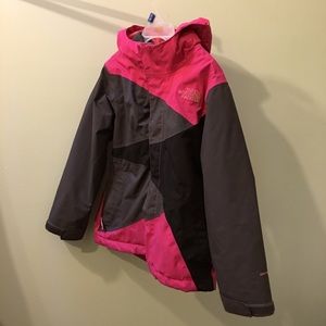 North Face girls 2-in-1 jacket/sweater size 6